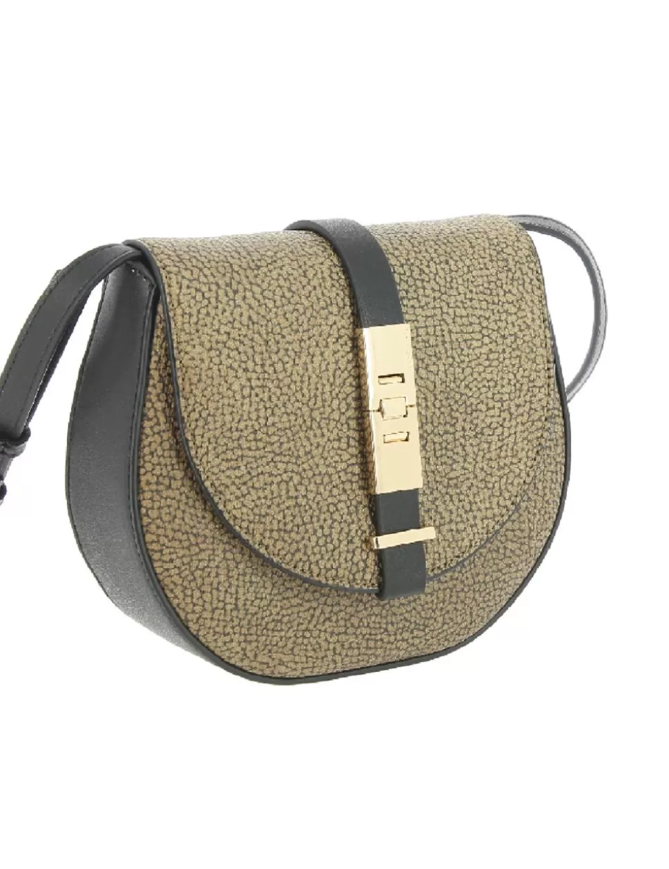 Borbonese Borse>Borsa A Tracolla Out Of Office Mini Nero/Moro