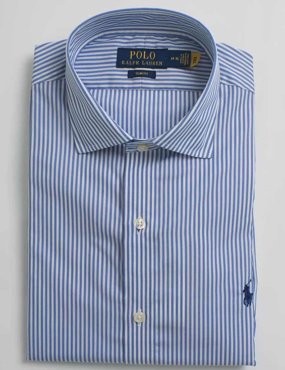 Ralph Lauren Camicie>Camicia Polo Blu/Bianco