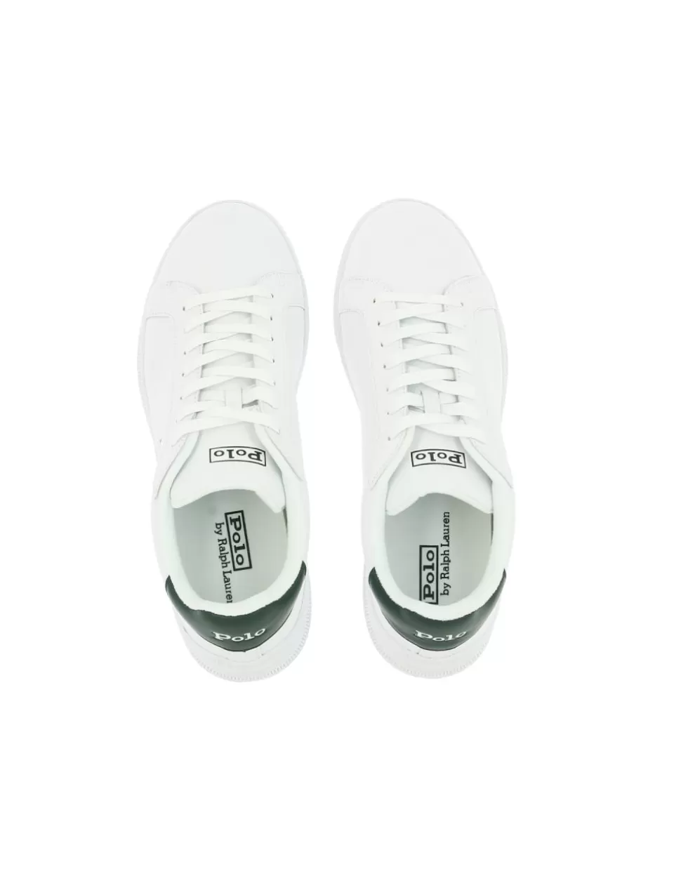 Ralph Lauren Sneakers>Sneaker Heritage Court Ii Polo Bianco/Verde