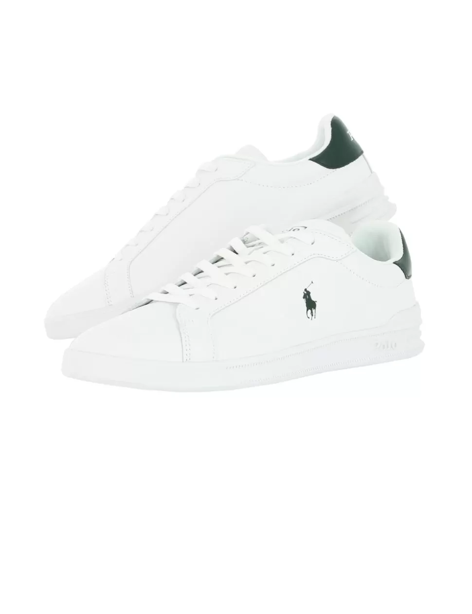 Ralph Lauren Sneakers>Sneaker Heritage Court Ii Polo Bianco/Verde