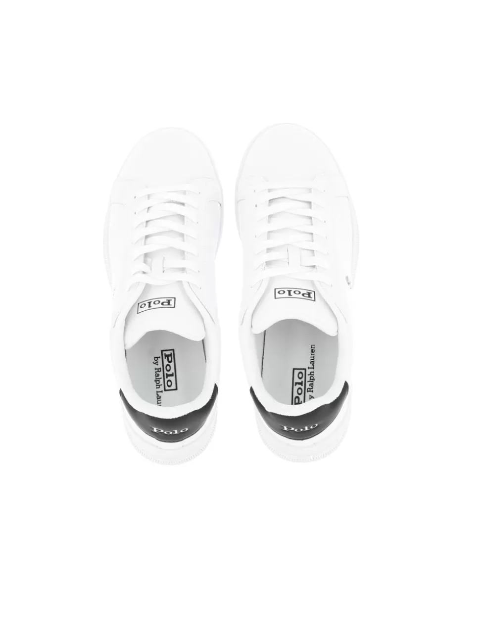 Ralph Lauren Sneakers>Sneaker Heritage Court Ii Polo Bianco/Nero