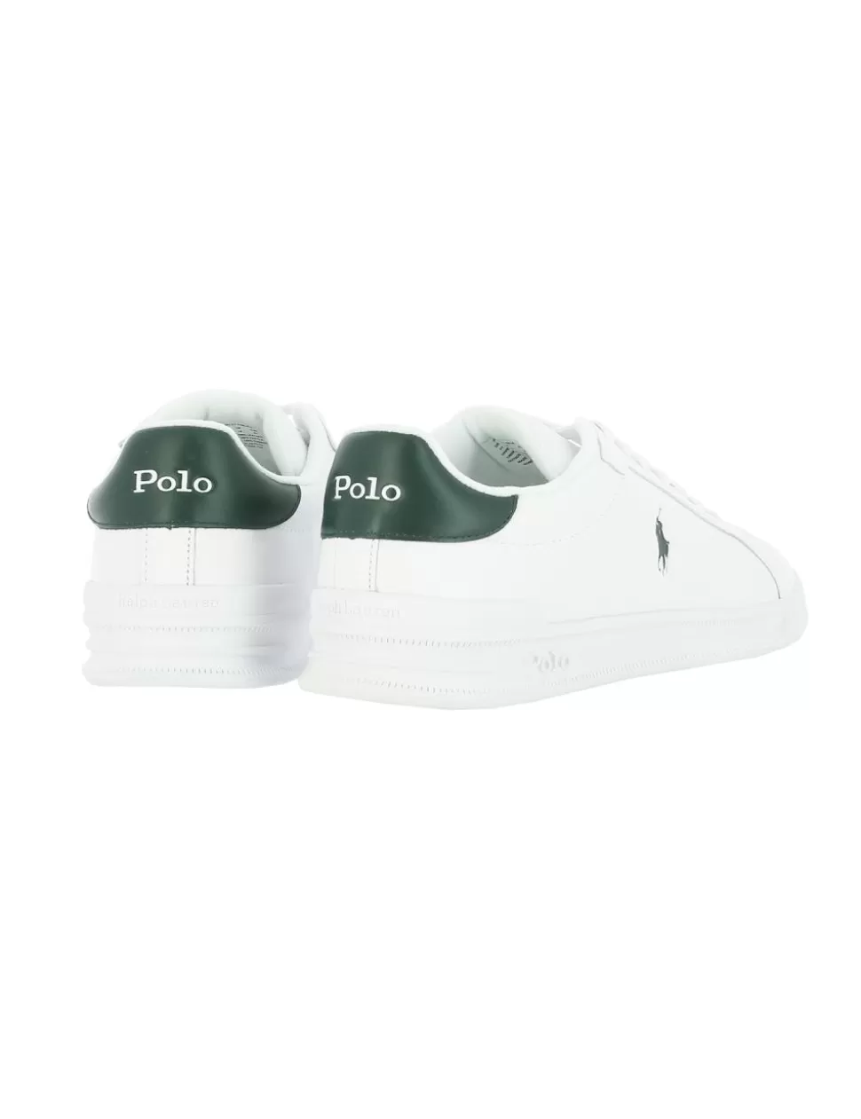 Ralph Lauren Sneakers>Sneaker Heritage Court Ii Polo Bianco/Verde