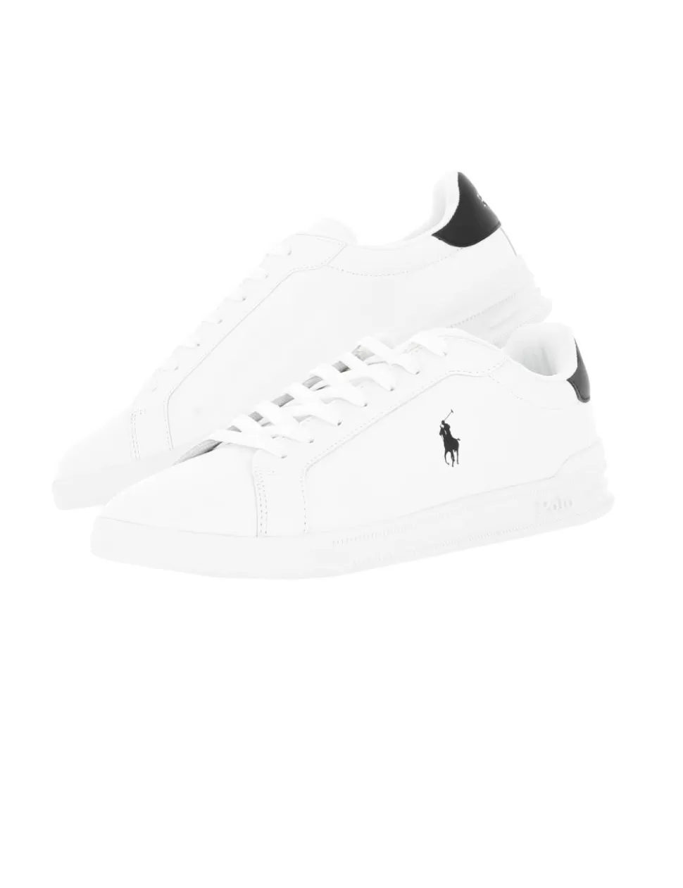Ralph Lauren Sneakers>Sneaker Heritage Court Ii Polo Bianco/Nero