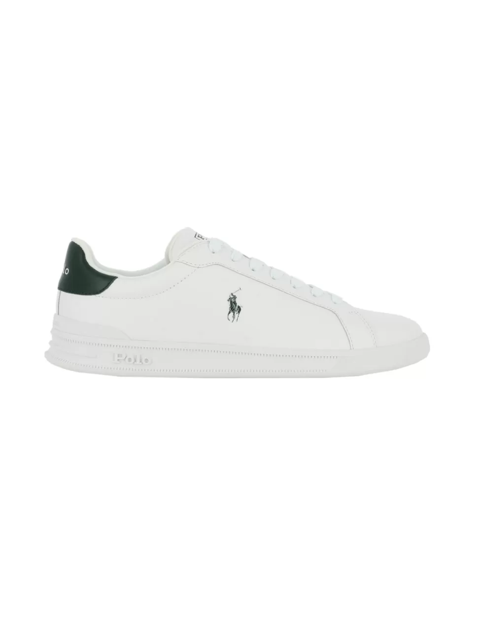 Ralph Lauren Sneakers>Sneaker Heritage Court Ii Bianco/Verde